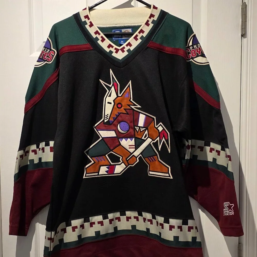 Original NHL Endorsed Starter Phoenix Coyote Jersey Men's Medium -Mint Condition - Picture 1 of 9